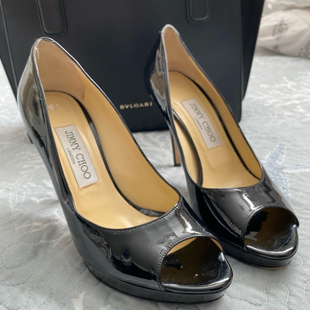 Jimmy Choo London Patent Leather Pumps 37.5